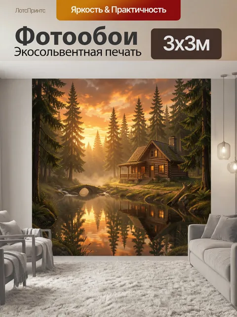 300 × 300 см · Экосольвентная печать