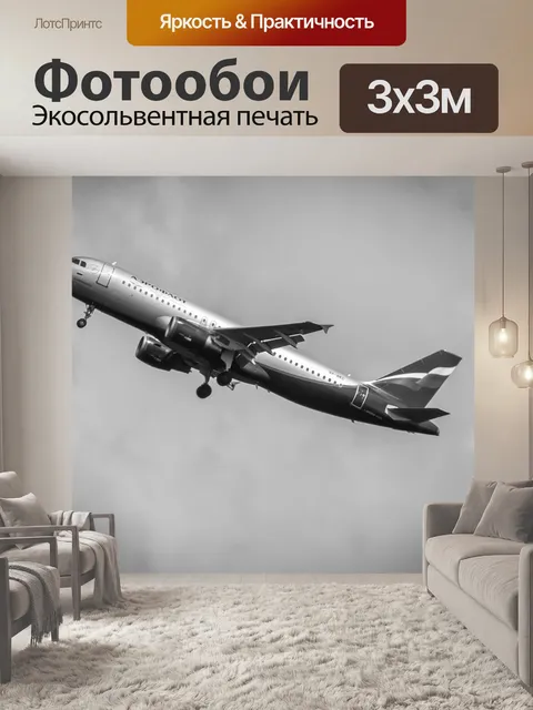 Фотообои Самолет, боинг, аэрофлот