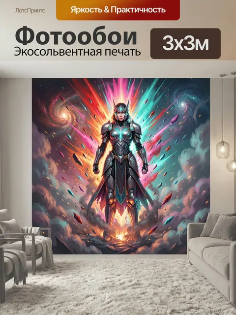 Фотообои Фантастическая воительница в космосе