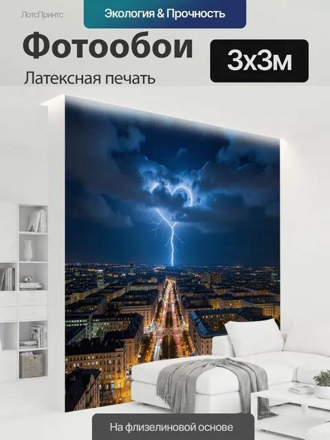 300 × 300 см · Латексная печать