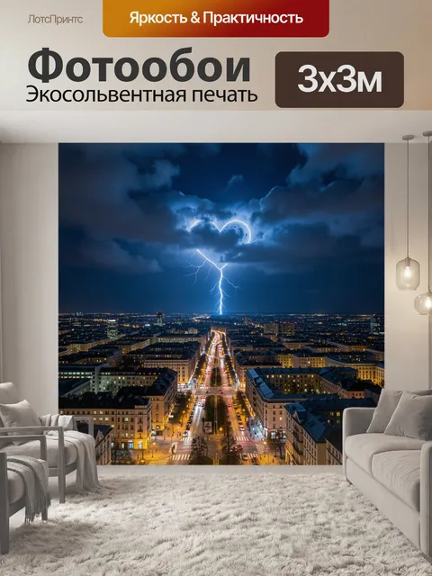 300 × 300 см · Экосольвентная печать
