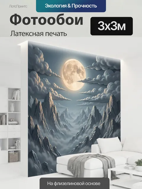 300 × 300 см · Латексная печать