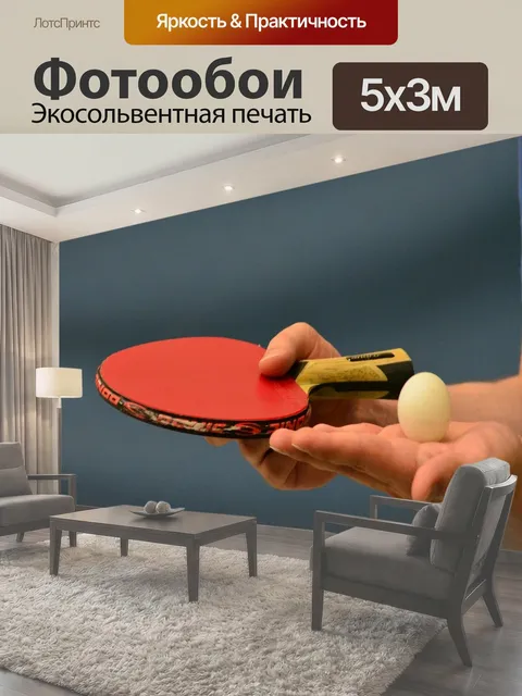 Фотообои Настольный теннис, ракетка для настольного тенниса, летучая мышь