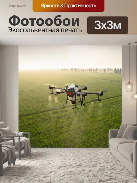 Фотообои Джи, дрон, защиты растений бпла