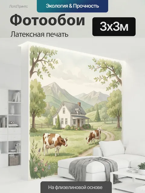 300 × 300 см · Латексная печать