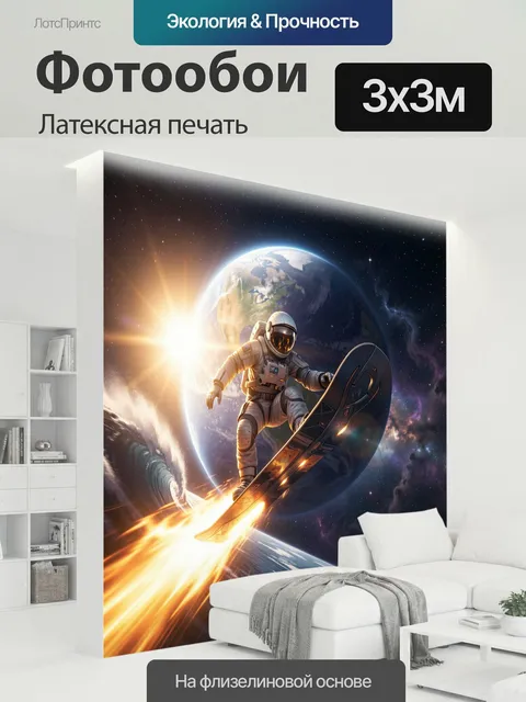 300 × 300 см · Латексная печать