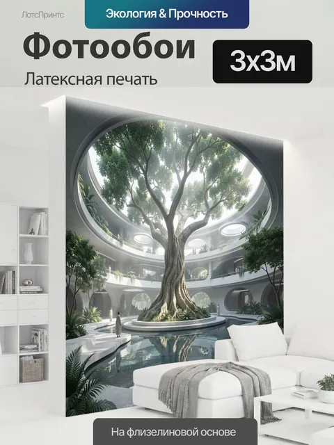 300 × 300 см · Латексная печать