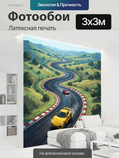 300 × 300 см · Латексная печать