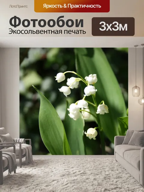 Фотообои Ландыш, цветок, май
