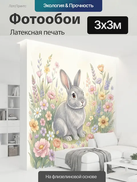 300 × 300 см · Латексная печать