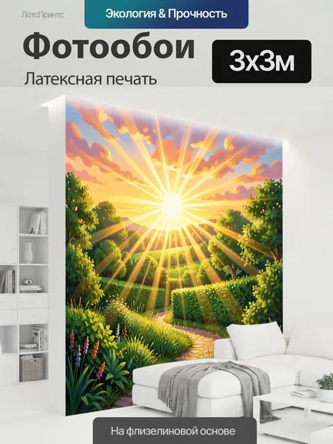 300 × 300 см · Латексная печать