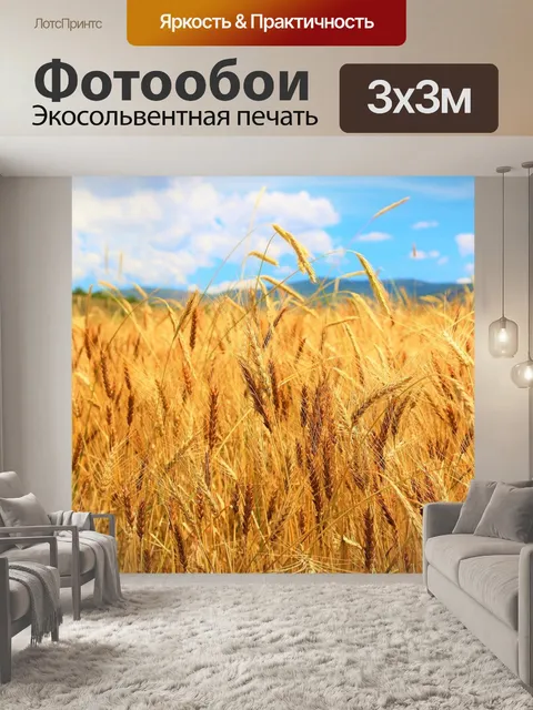 Фотообои Пшеница, поле, сельское хозяйство