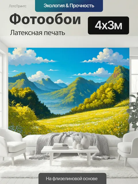 400 × 300 см · Латексная печать