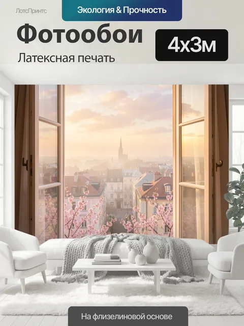400 × 300 см · Латексная печать
