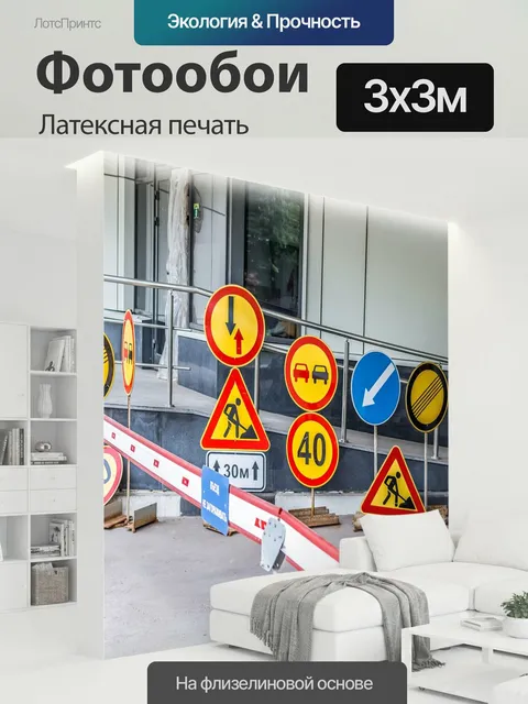 300 × 300 см · Латексная печать