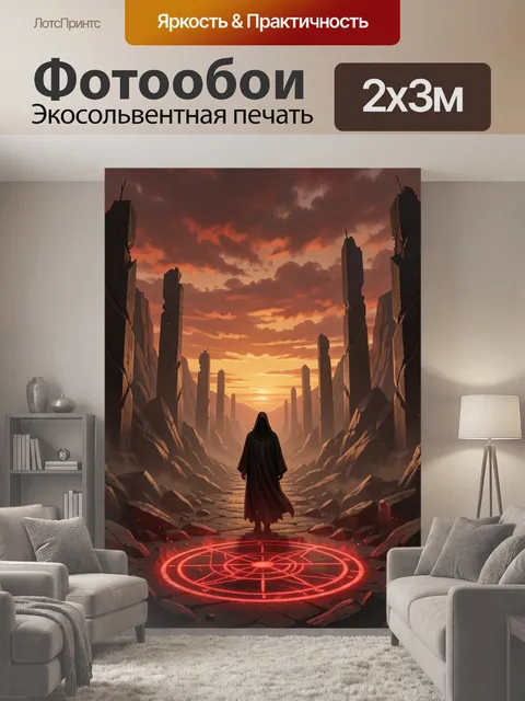 200 × 300 см · Экосольвентная печать