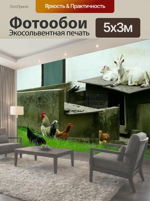 500 × 300 см · Экосольвентная печать