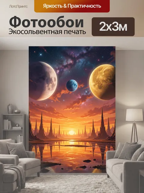 200 × 300 см · Экосольвентная печать