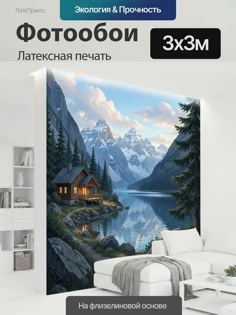 300 × 300 см · Латексная печать