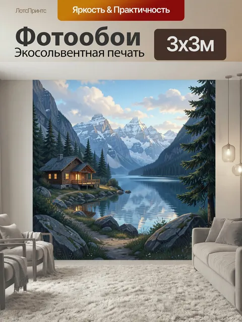 300 × 300 см · Экосольвентная печать