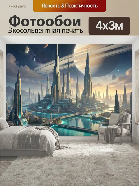 400 × 300 см · Экосольвентная печать