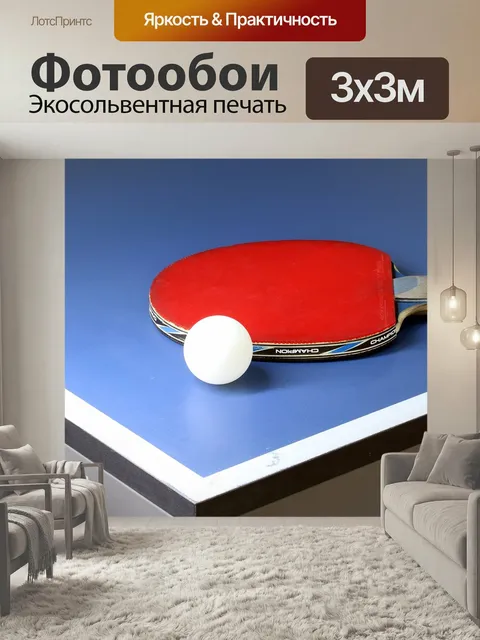 Фотообои Настольный теннис, виды спорта, игра