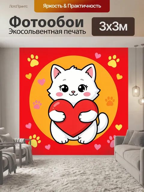 300 × 300 см · Экосольвентная печать