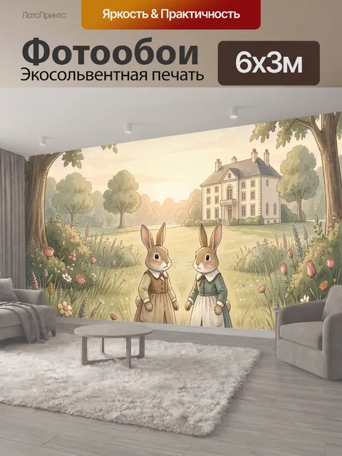 600 × 300 см · Экосольвентная печать