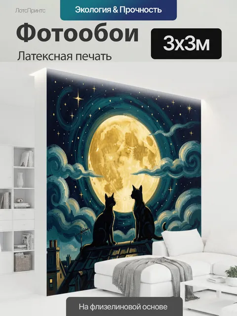 300 × 300 см · Латексная печать