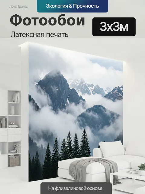 300 × 300 см · Латексная печать