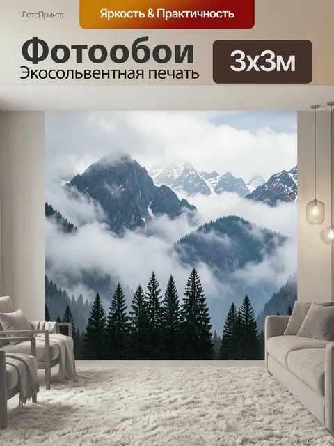 300 × 300 см · Экосольвентная печать