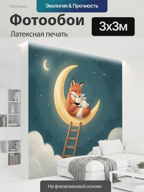 300 × 300 см · Латексная печать