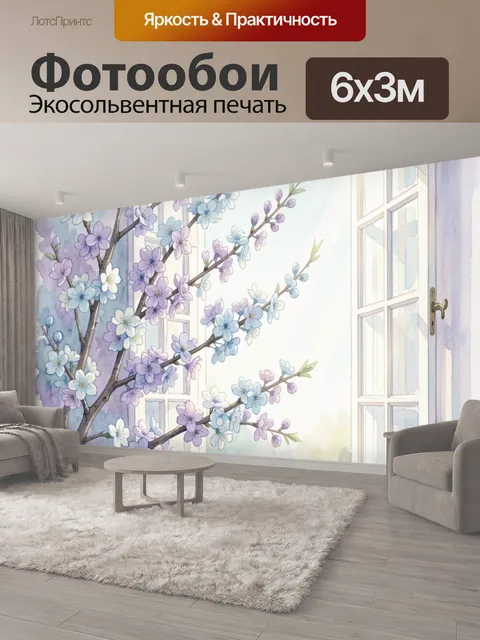 600 × 300 см · Экосольвентная печать