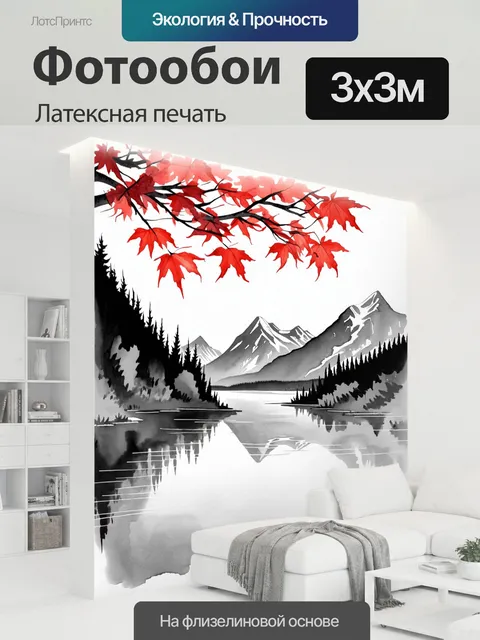 300 × 300 см · Латексная печать