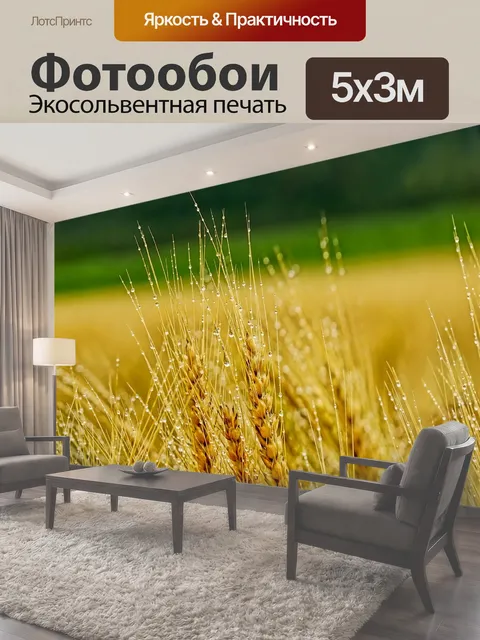 Фотообои Природа, сельское хозяйство, зерновое поле
