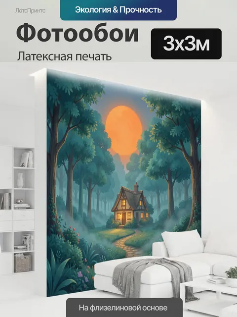 300 × 300 см · Латексная печать
