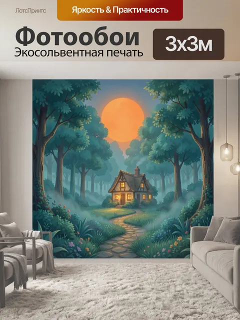 300 × 300 см · Экосольвентная печать