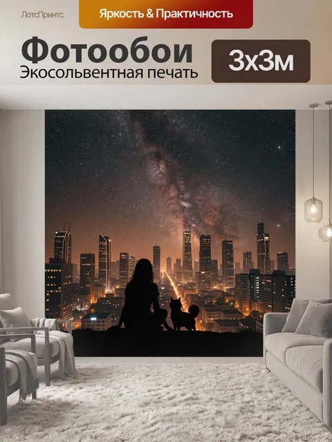 300 × 300 см · Экосольвентная печать
