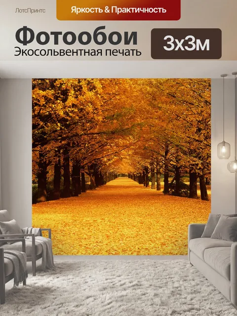 Фотообои Осень, естественный, лес