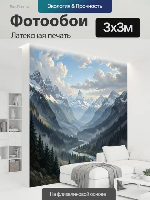300 × 300 см · Латексная печать