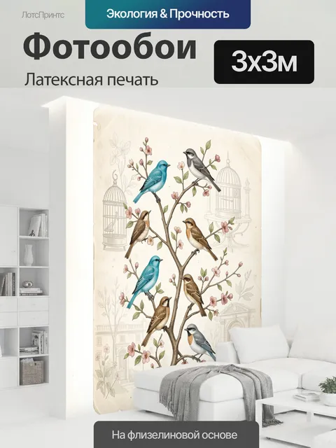 300 × 300 см · Латексная печать