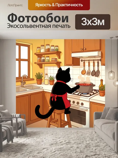300 × 300 см · Экосольвентная печать