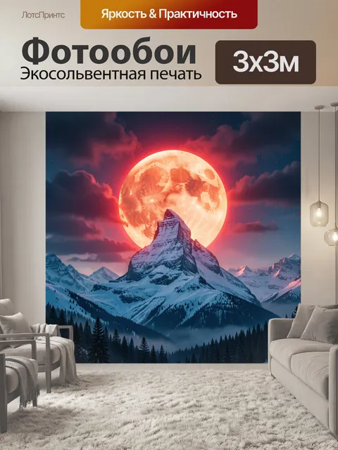 300 × 300 см · Экосольвентная печать