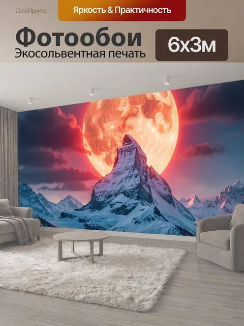 600 × 300 см · Экосольвентная печать