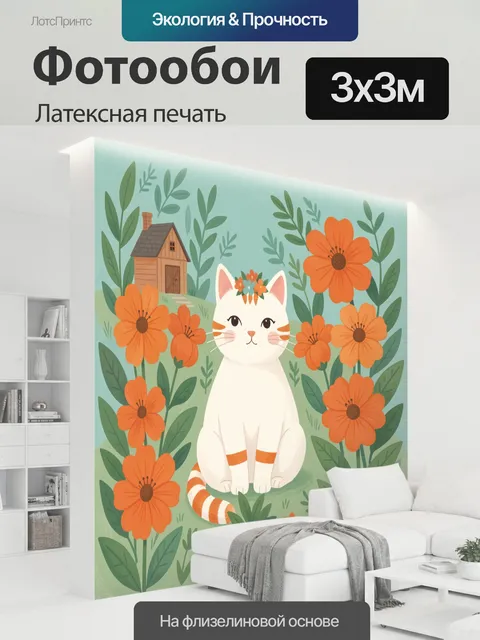 300 × 300 см · Латексная печать