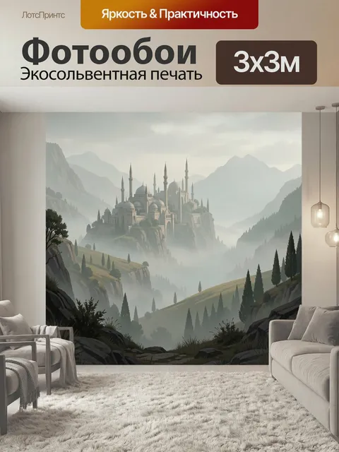 Фотообои Восточный дворец в горах