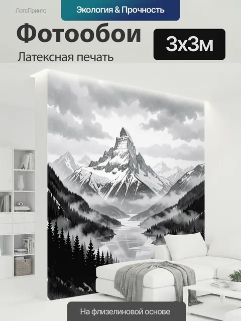 300 × 300 см · Латексная печать