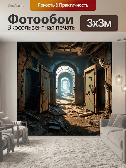 300 × 300 см · Экосольвентная печать
