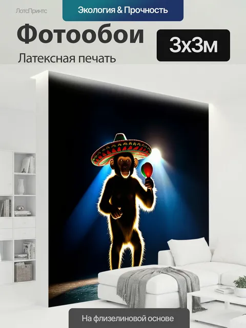 300 × 300 см · Латексная печать