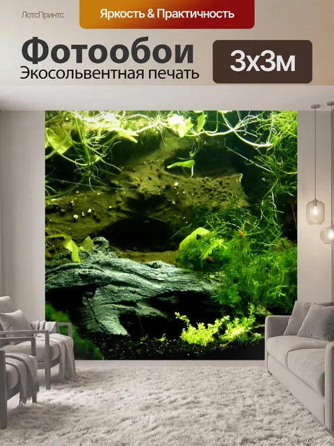 Фотообои Аквариум, водные растения, существо